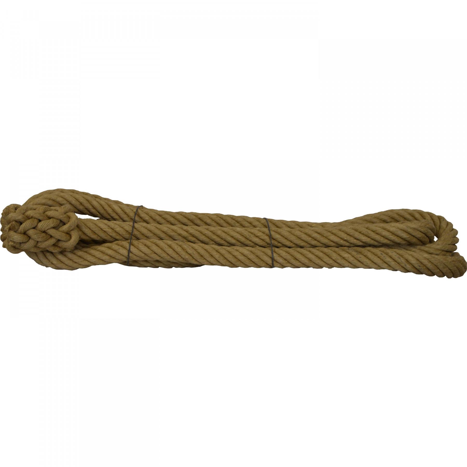 Cuerda de cáñamo lisa de 6,5 m de longitud y 30 mm de diámetro Sporti Francia