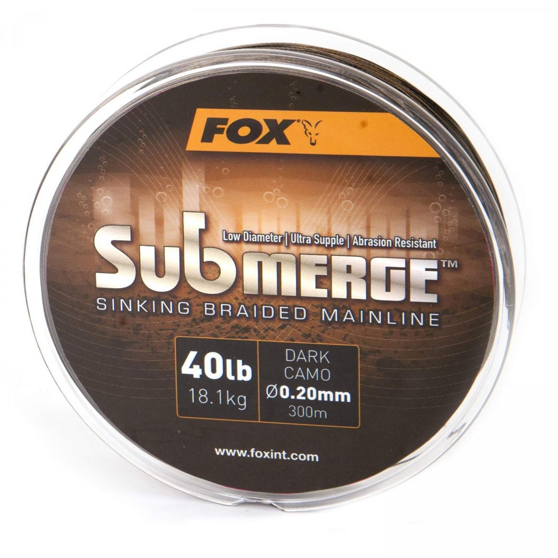 Cable trenzado Fox Submerge Dark Camo 25lb/0.16mm 600m