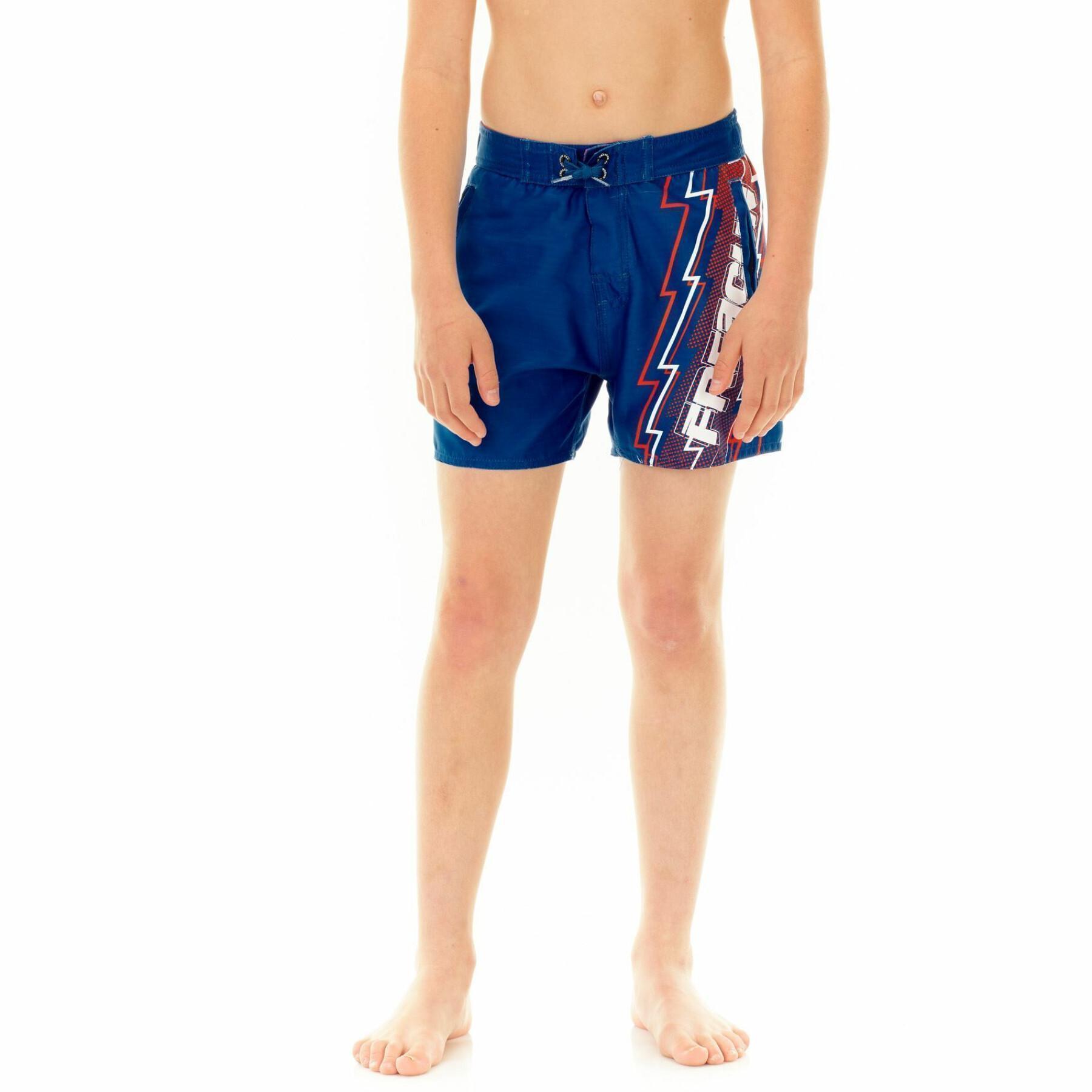 Pantalón corto de baño con cintura semirecogida para niños Freegun Eclair