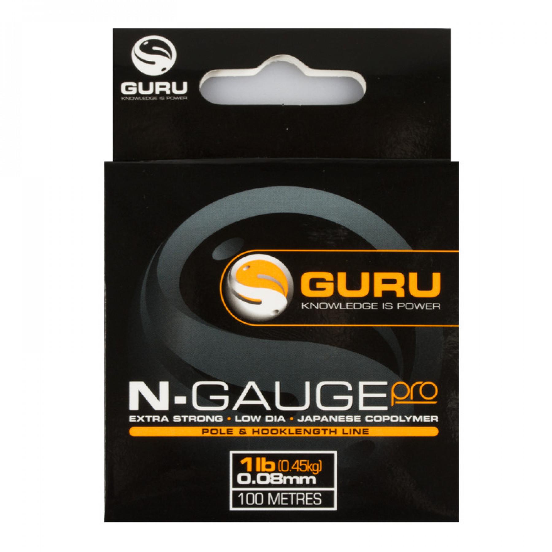 Línea especial de nylon Guru N-Gauge Pro (0,08mm – 100m)