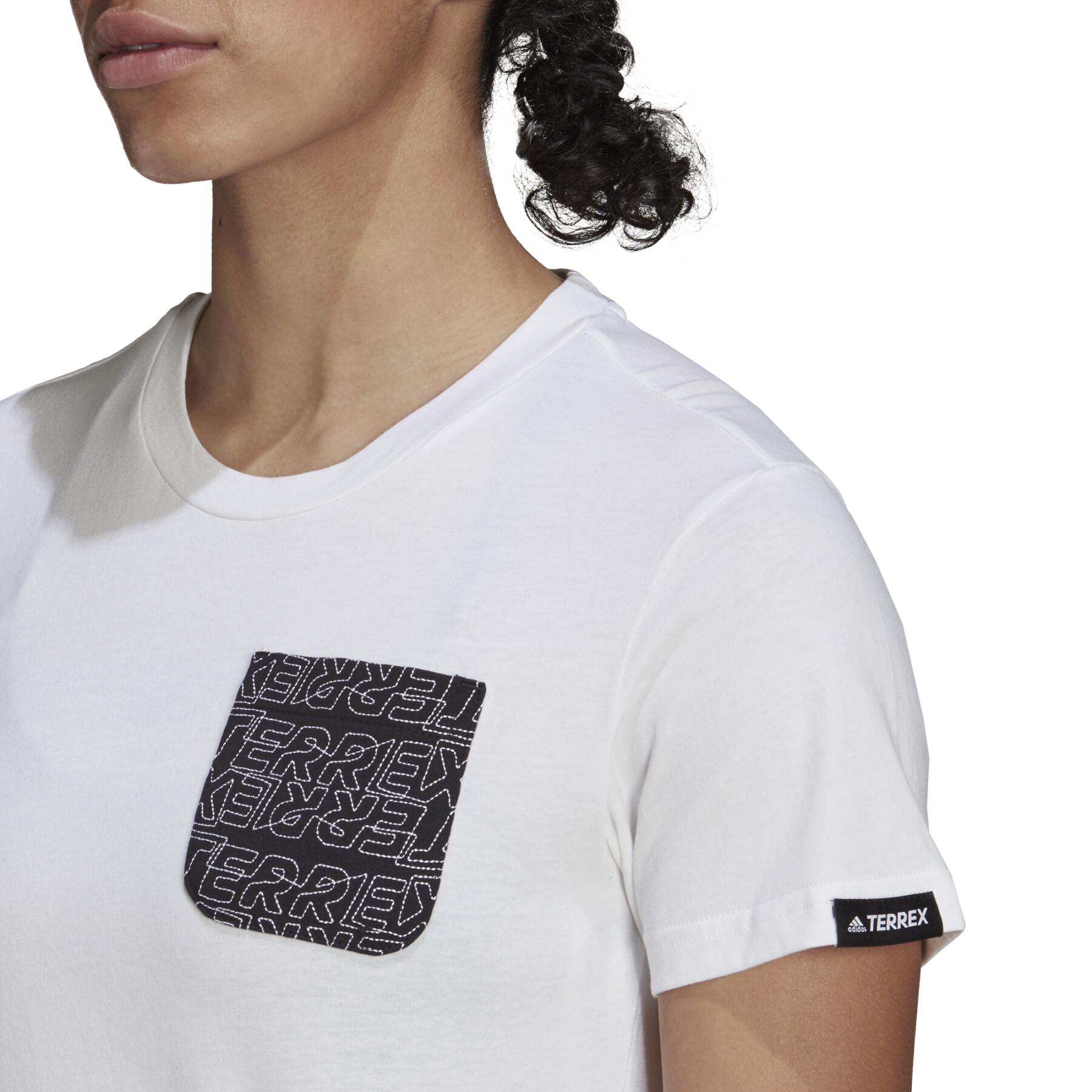 Camiseta de mujer adidas Terrex Pocket Graphic