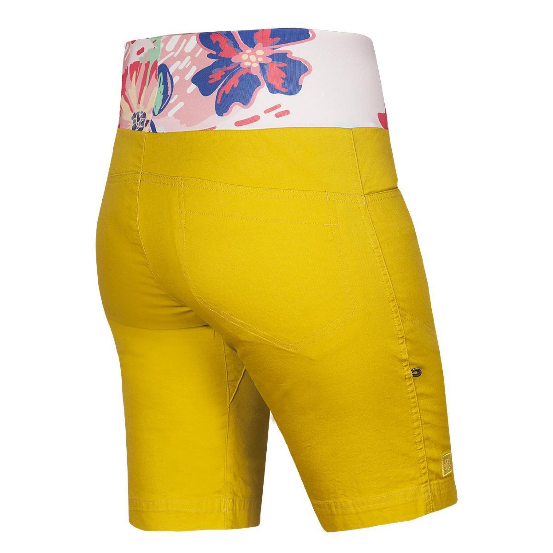 Pantalón corto de mujer Ocun Sansa yellow