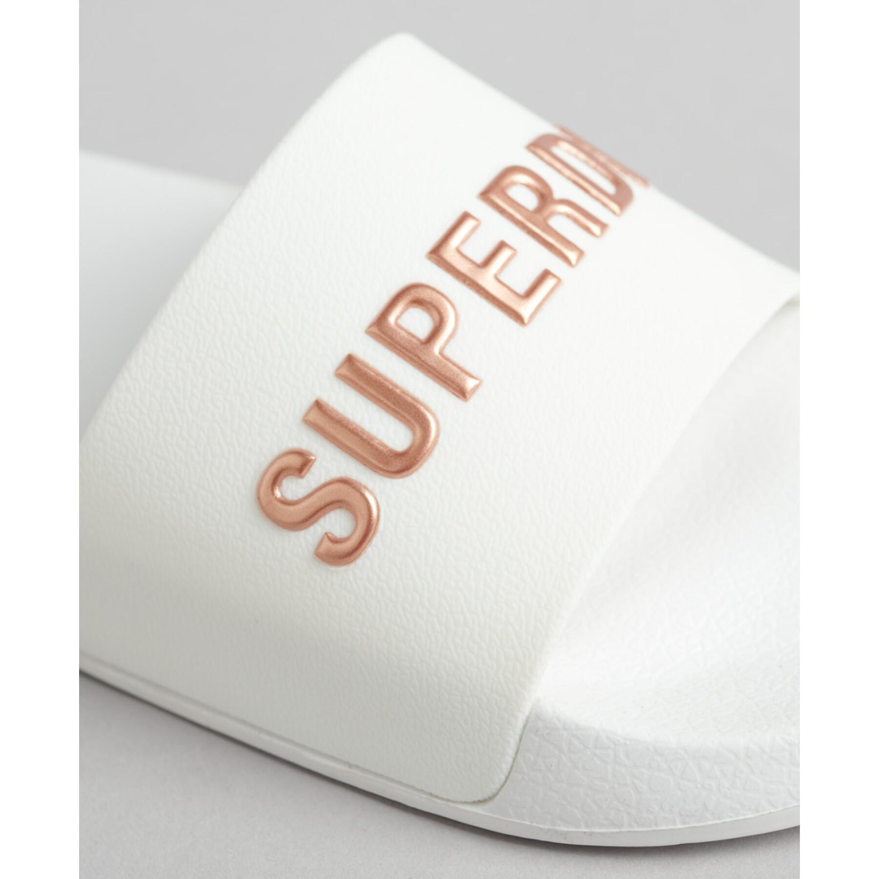 Chanclas de piscina con logo para mujer Superdry Code