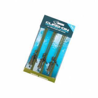 Paquete de 6 líderes Nash TT cling-on leadcore helicopter weed